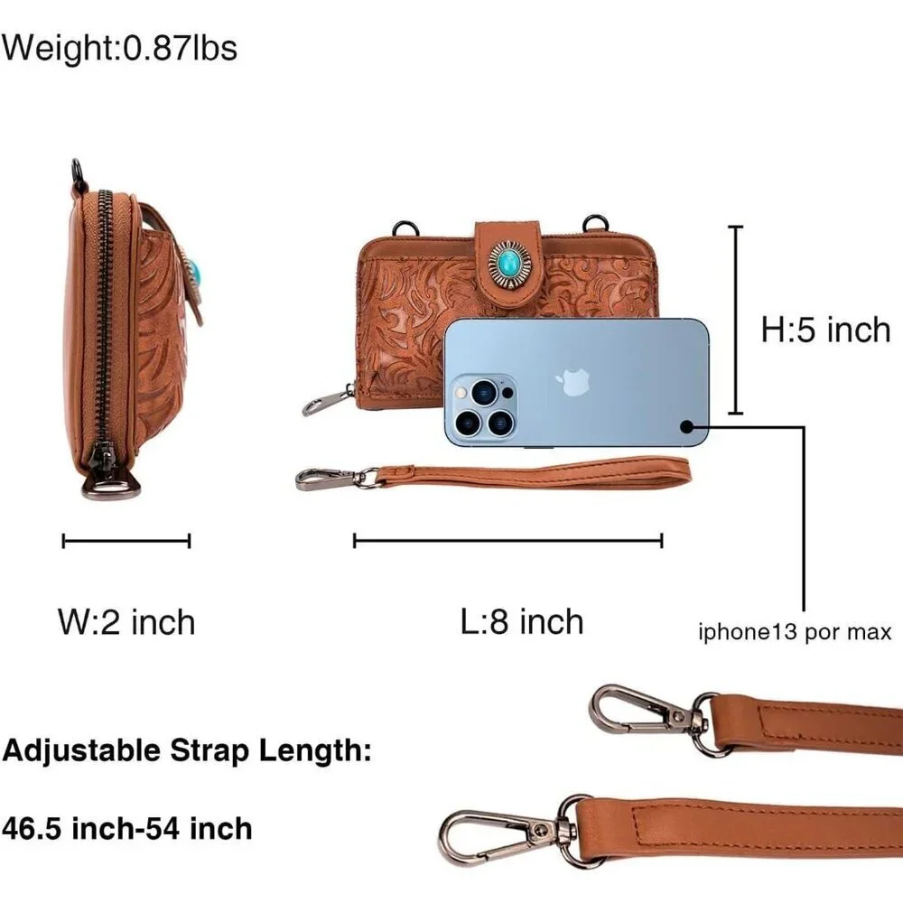 Women’s Vintage Crossbody Handbag Pu Leather Small Wallet Purse Clutch